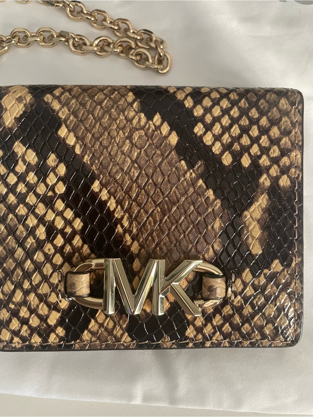 Michael Kors Snake-Print Crossbody and Wallet. New without tags. Dust bag - Picture 3 of 7
